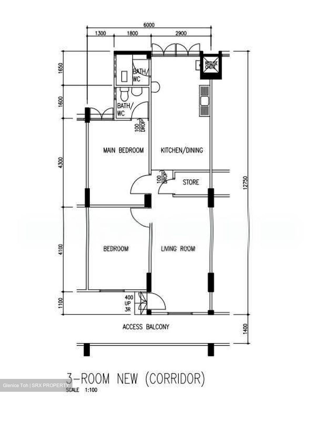 Blk 252 Hougang Avenue 3 (Hougang), HDB 3 Rooms #618375741
